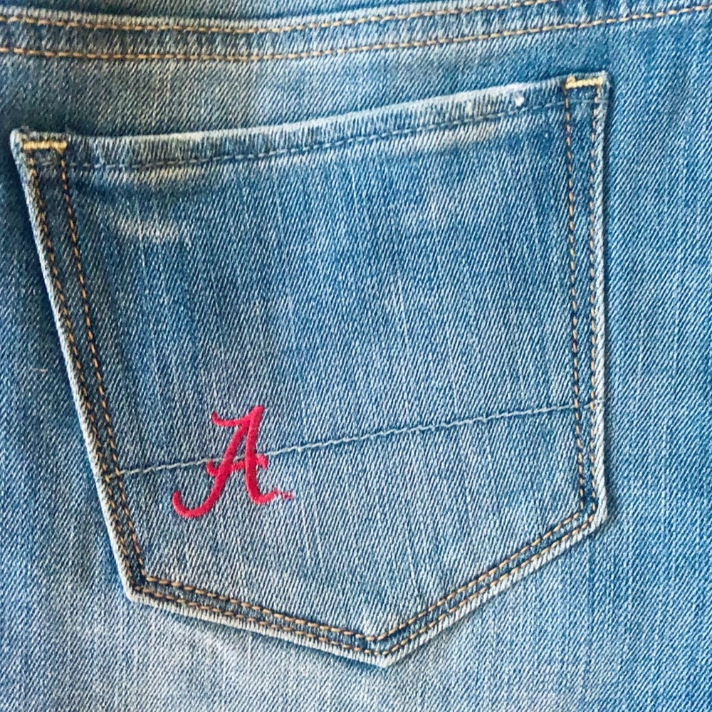 Alabama Crimson Tide Denim Cutoff Shorts 4
